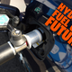 A photo of a car being filled up with hydrogen gas.